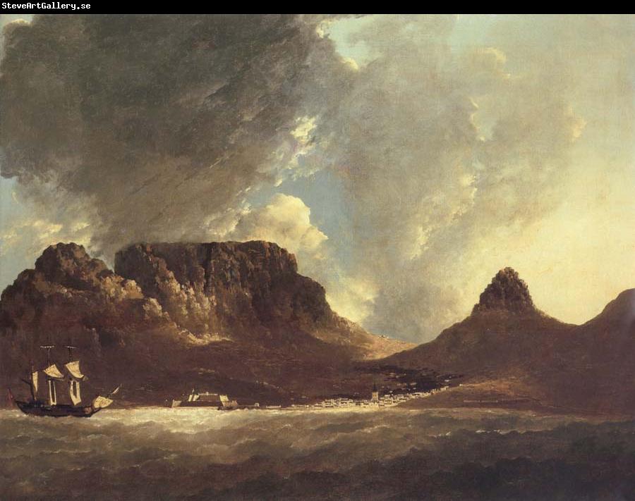 unknow artist A View of the Cape of Good Hope,taken on the spot,from on board the Resolution,capt,coode,November 1772